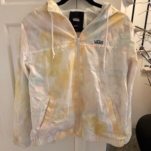 Vans Kastle Tri Color Tie-Dye Hooded Jacket- Like New!